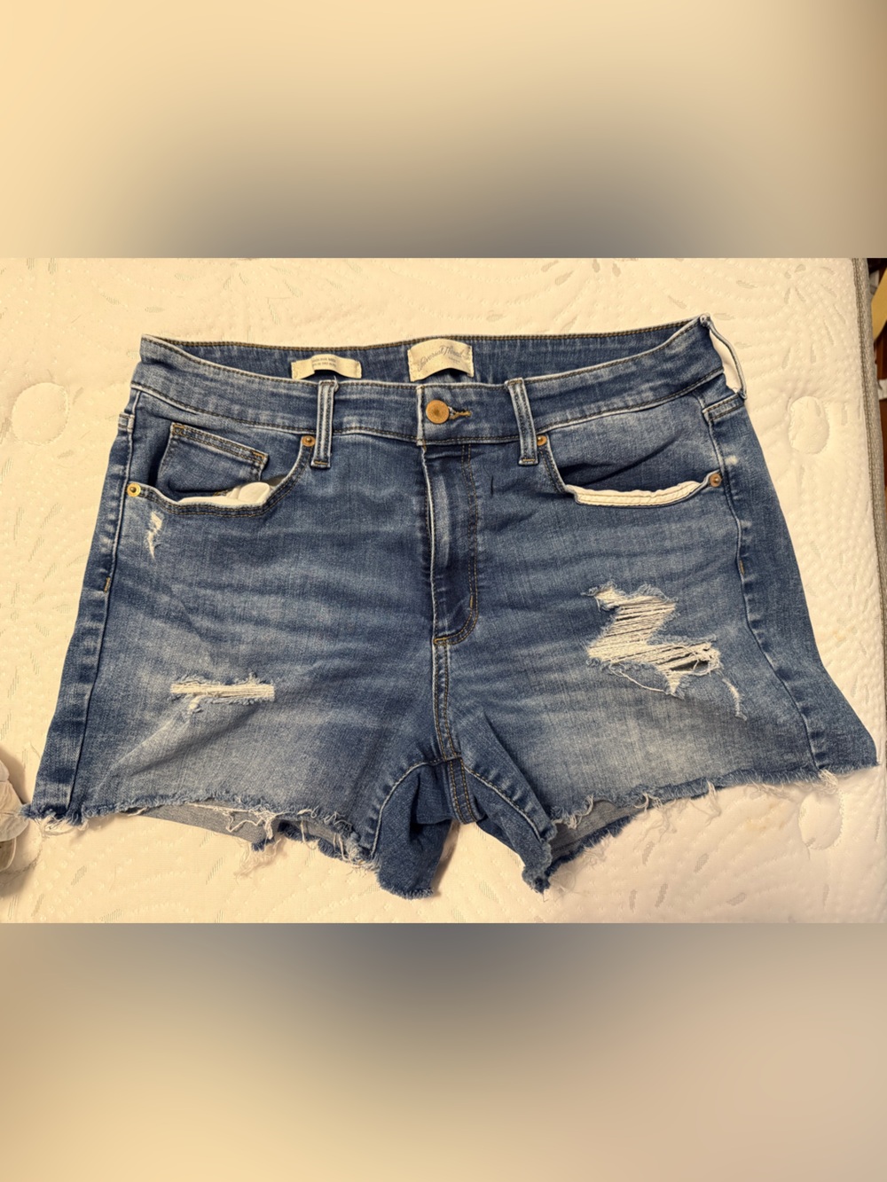 Universal Thread Light Blue Distressed Denim Shorts